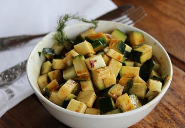 Courgettes rôties minceur au Airfryer