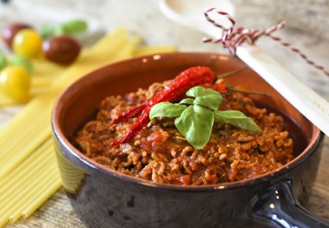 Véritable sauce bolognaise italienne