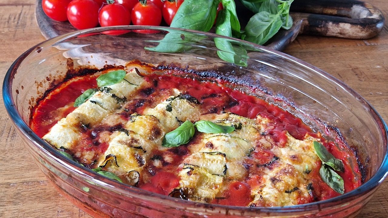 Cannelloni de courgettes à l'italienne