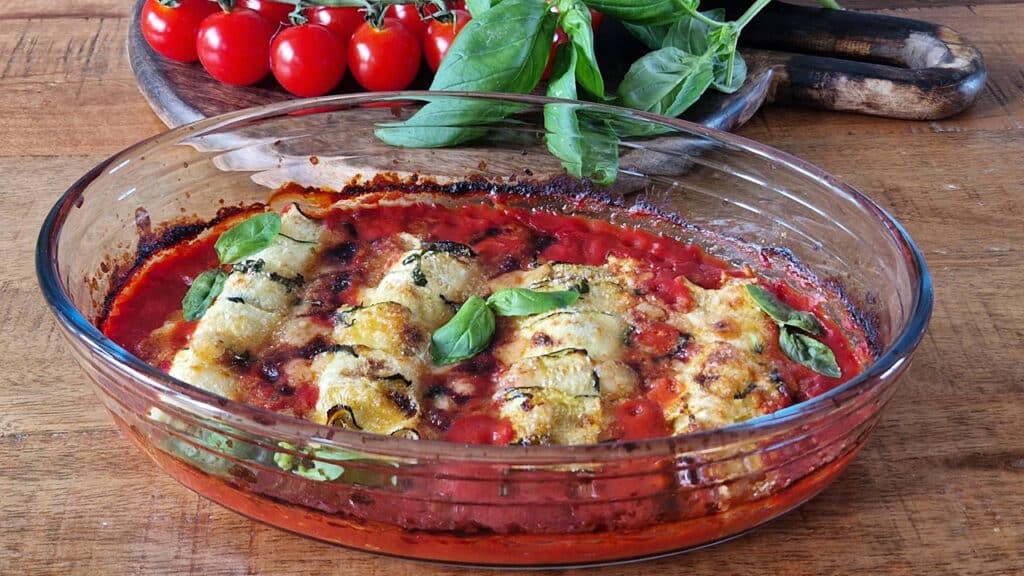 recette cannelloni de courgettes à l'italienne