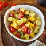 salade légère mangue avocat concombre