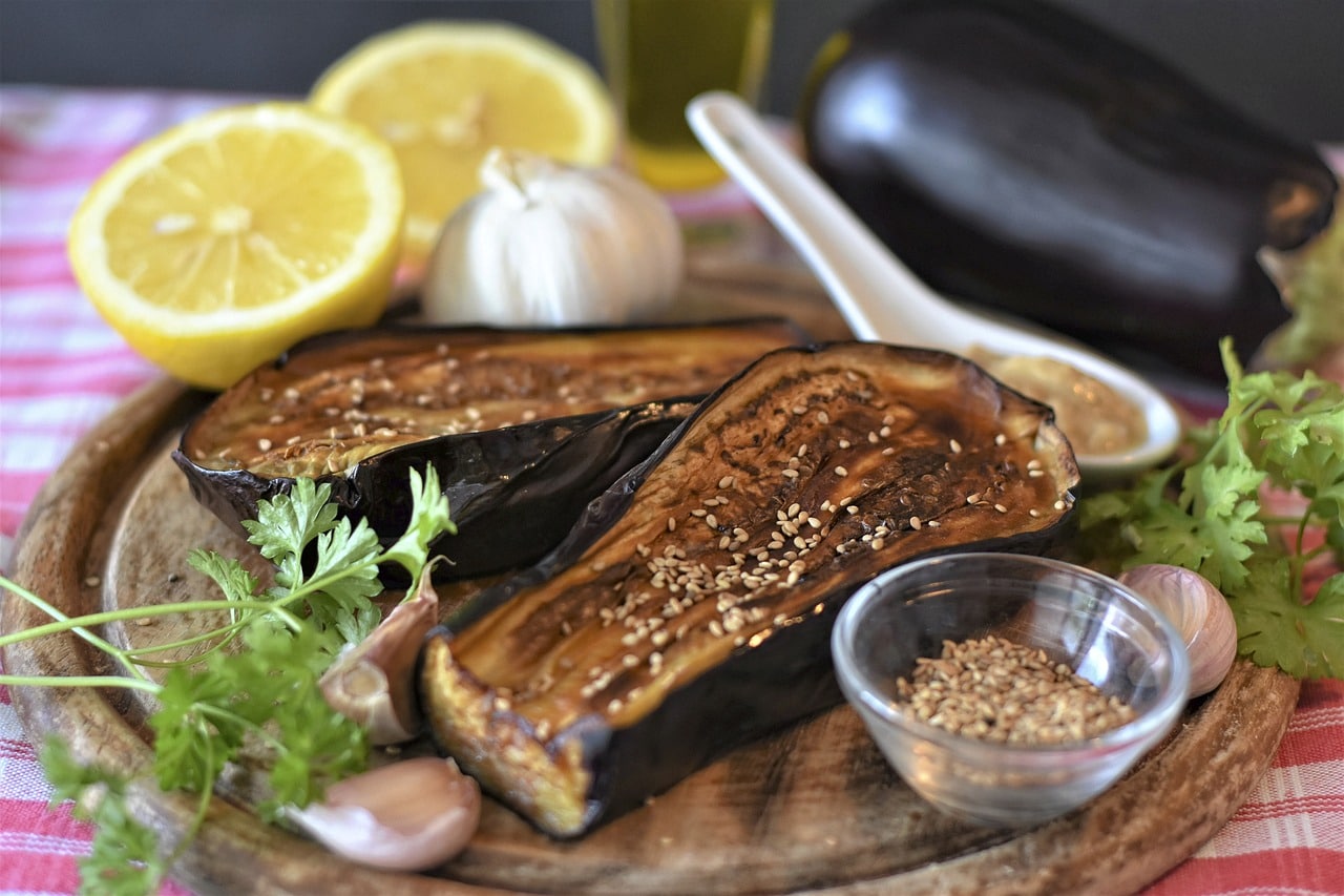 aubergine sans friture à l'Airfryer
