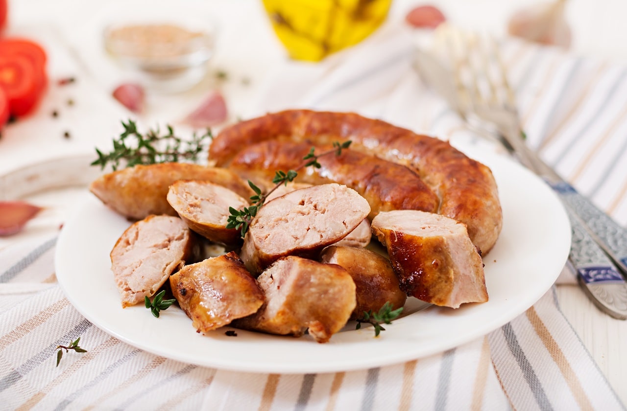 andouillettes au four sauce moutarde