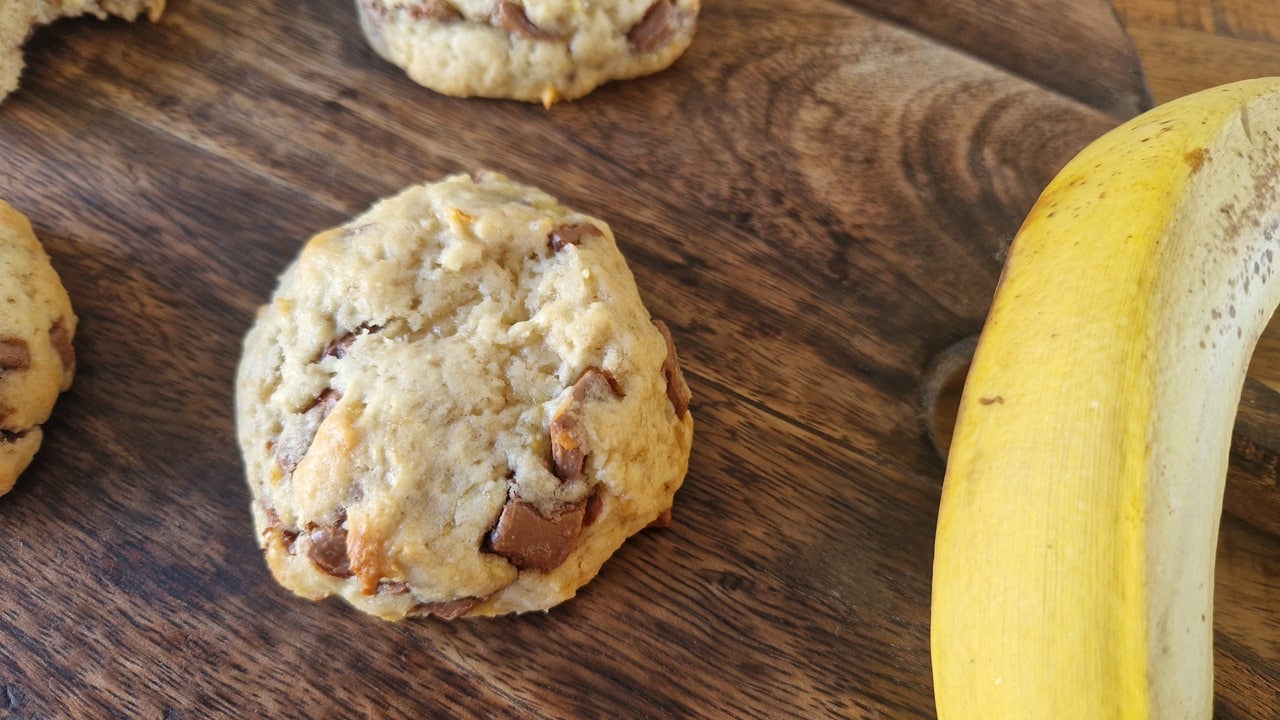 cookies moelleux chocolat banane sans oeuf