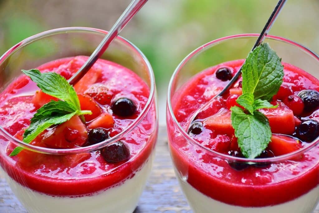 recette panna cotta coulis de fraise