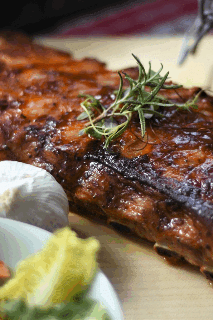 ribs de porc sauce barbecue