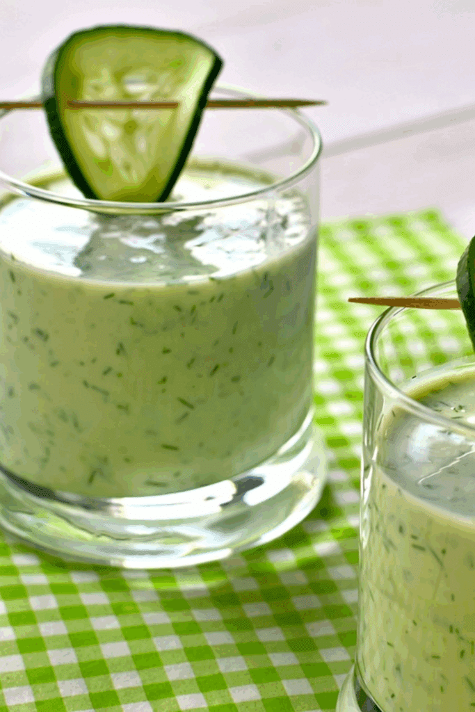 gaspacho de concombre au yaourt grec parfait pour l’été