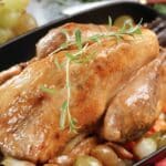 Pintade entière en cocotte au four