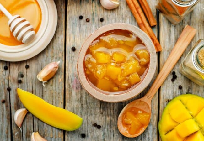 Chutney à la mangue maison la recette facile, rapide Chutney à la mangue maison la recette facile, rapide