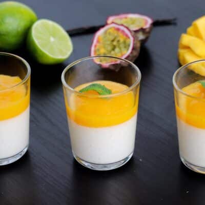 Panna Cotta mangue coco : la recette facile, et sans gélatine