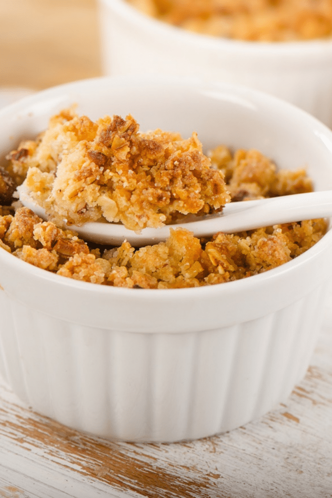 recette facile du crumble mangue passion | Aux Fourneaux desserts avec de la mangue