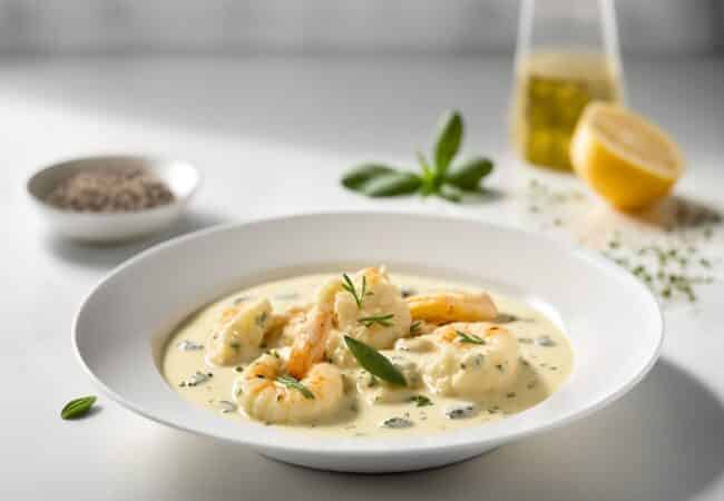 Crevettes sautées à la crème (recette facile)