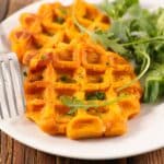 Gaufres salées de patate douce recette facile et rapide